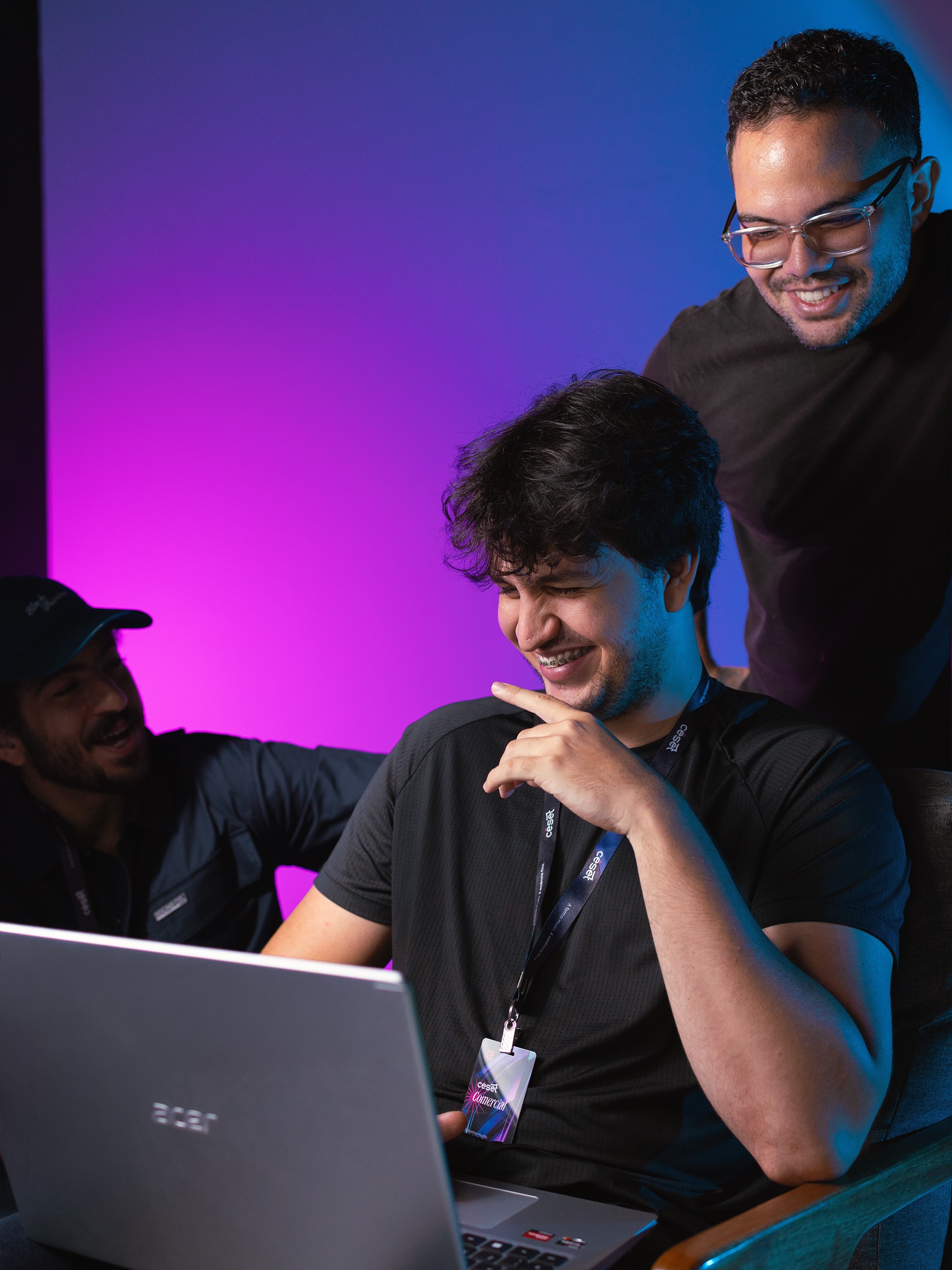 Photo of Hamza as a music producer
