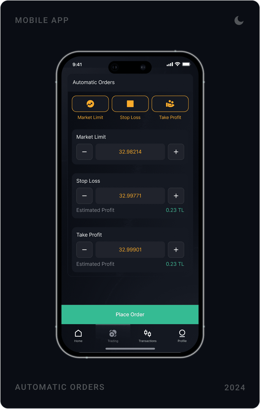 Professional Stop Loss & Take Profit Panel Design