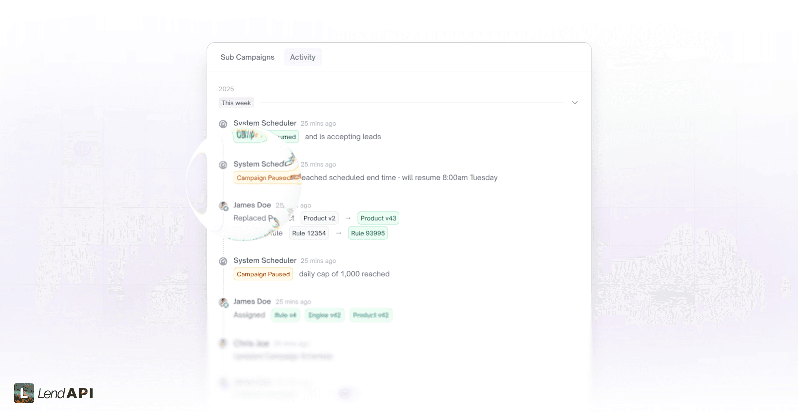 LendAPI Lead Generation LeadGen Campaign Control Platform - Camapign Compliance