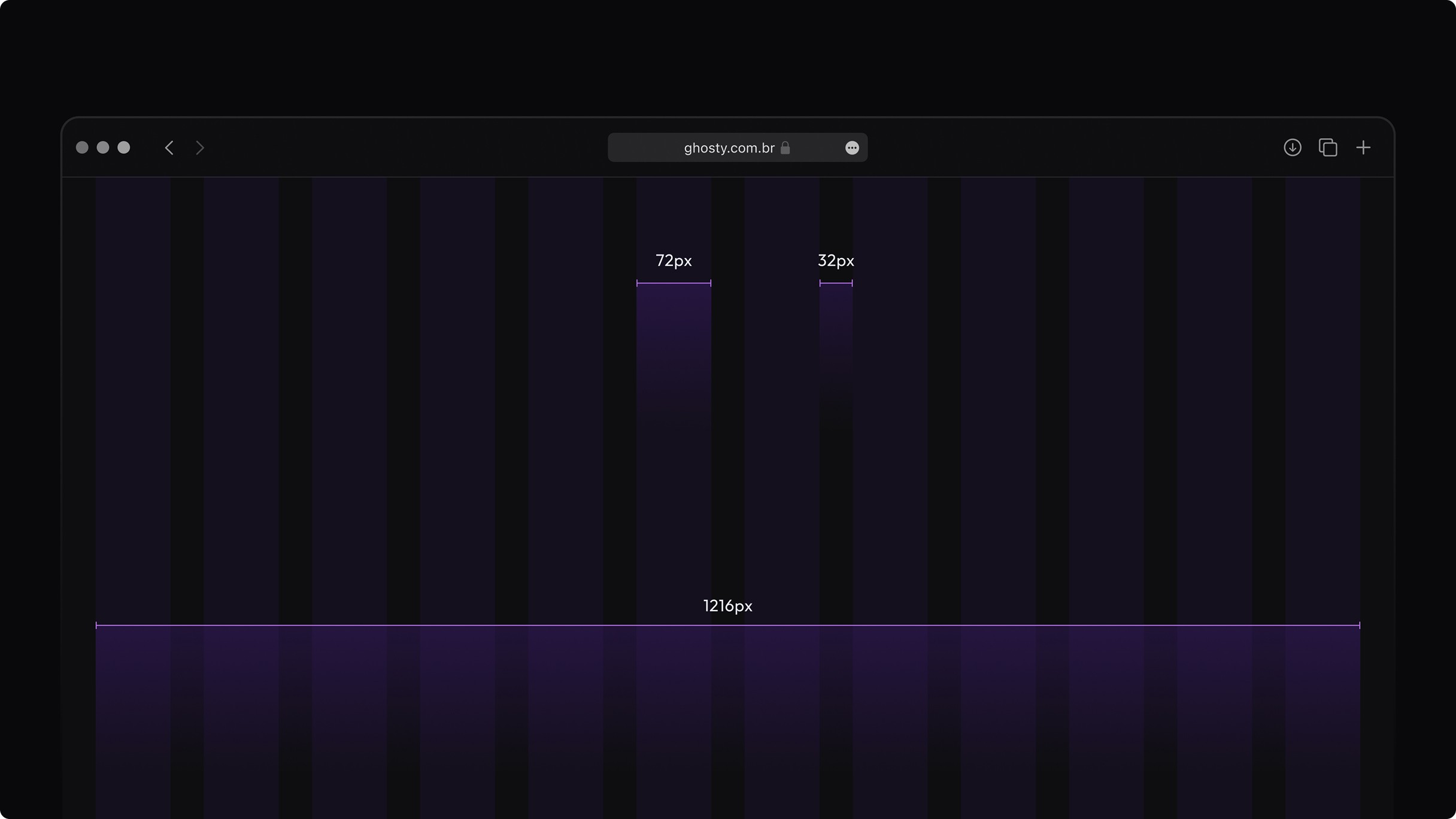 Mockup do site da Ghosty Studio