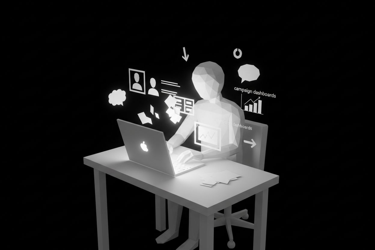 Marketer personalizing a sales pitch