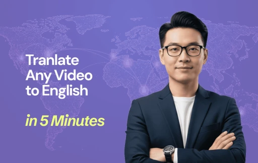 Use a IA para traduzir vídeo para o inglês em 5 minutos (de qualquer idioma)