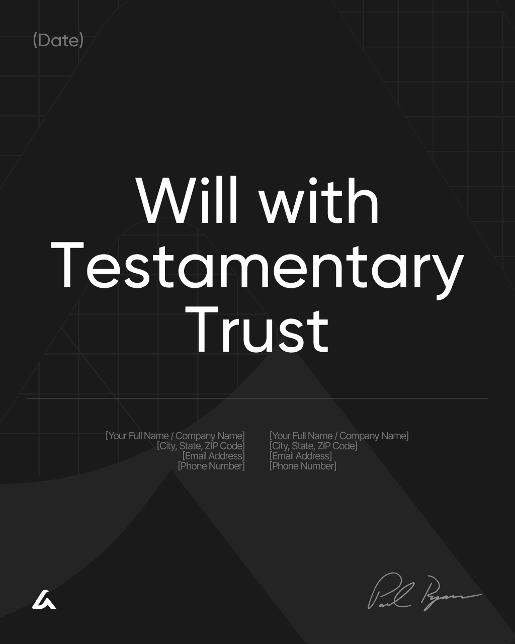Will with Testamentary Trust
