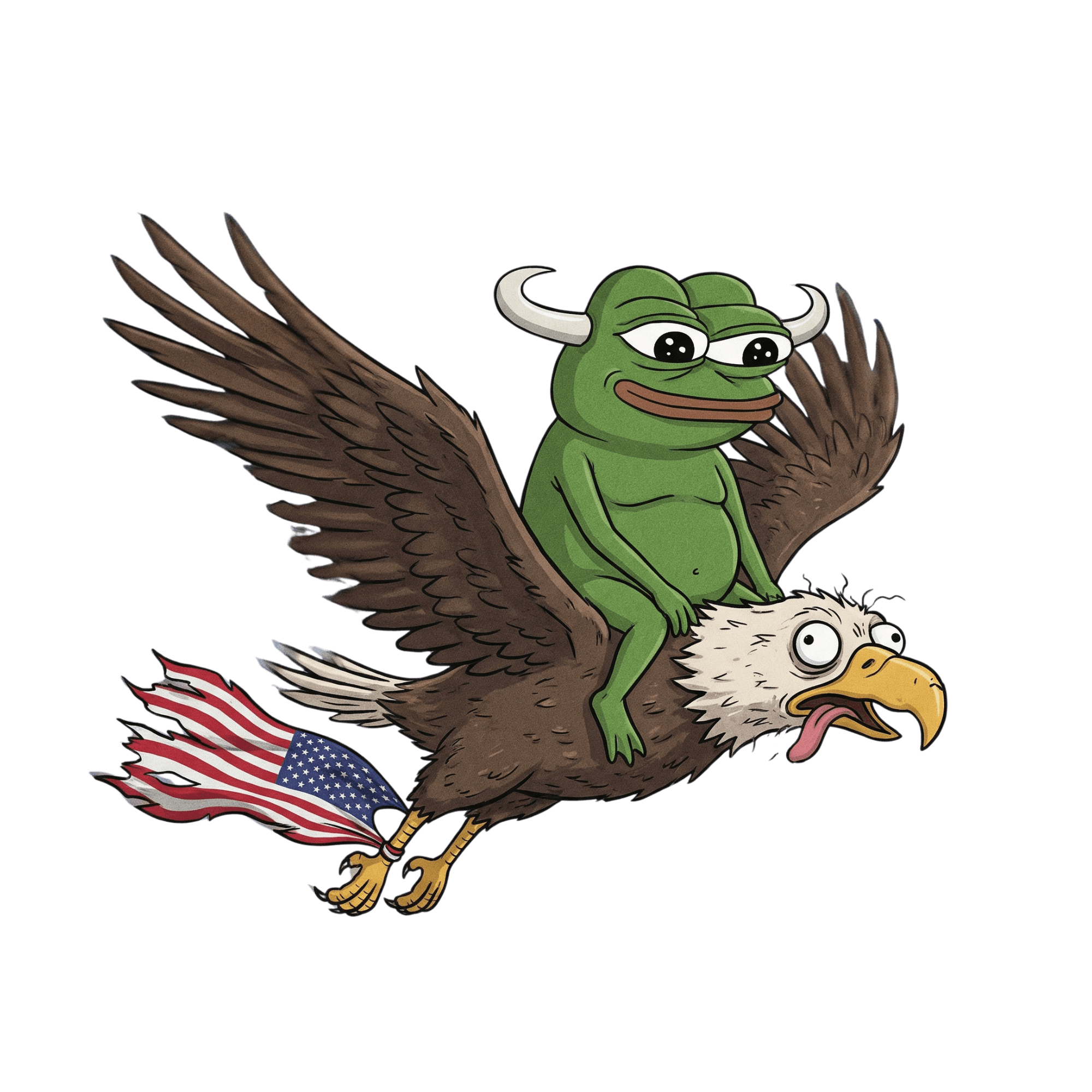 illustration of a dollar shaped character on a skateboard