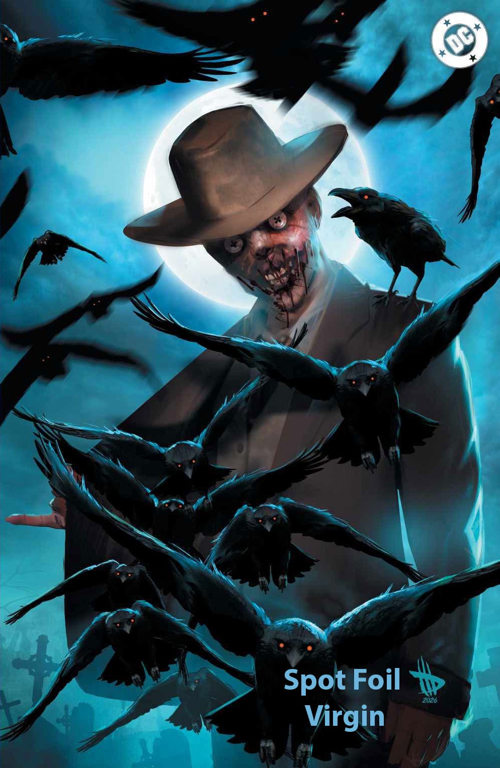 Absolute Batman #19 Dave Wilkins Big Dex Comics MegaCon Exclusive Cobalt Spot Foil Virgin Variant front cover Batman DC Comics collector comic