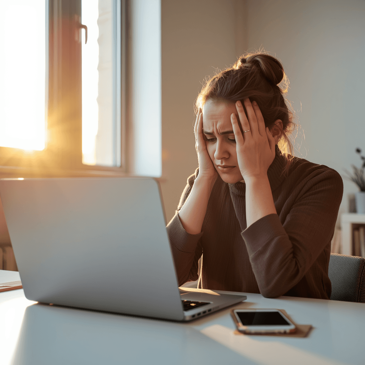 Woman Using Laptop