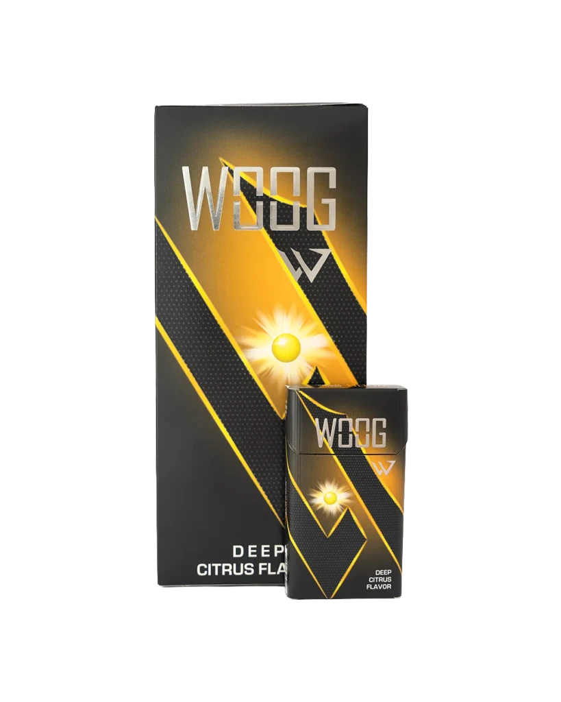 Woog Citrus Mint Orange cigarette pack.