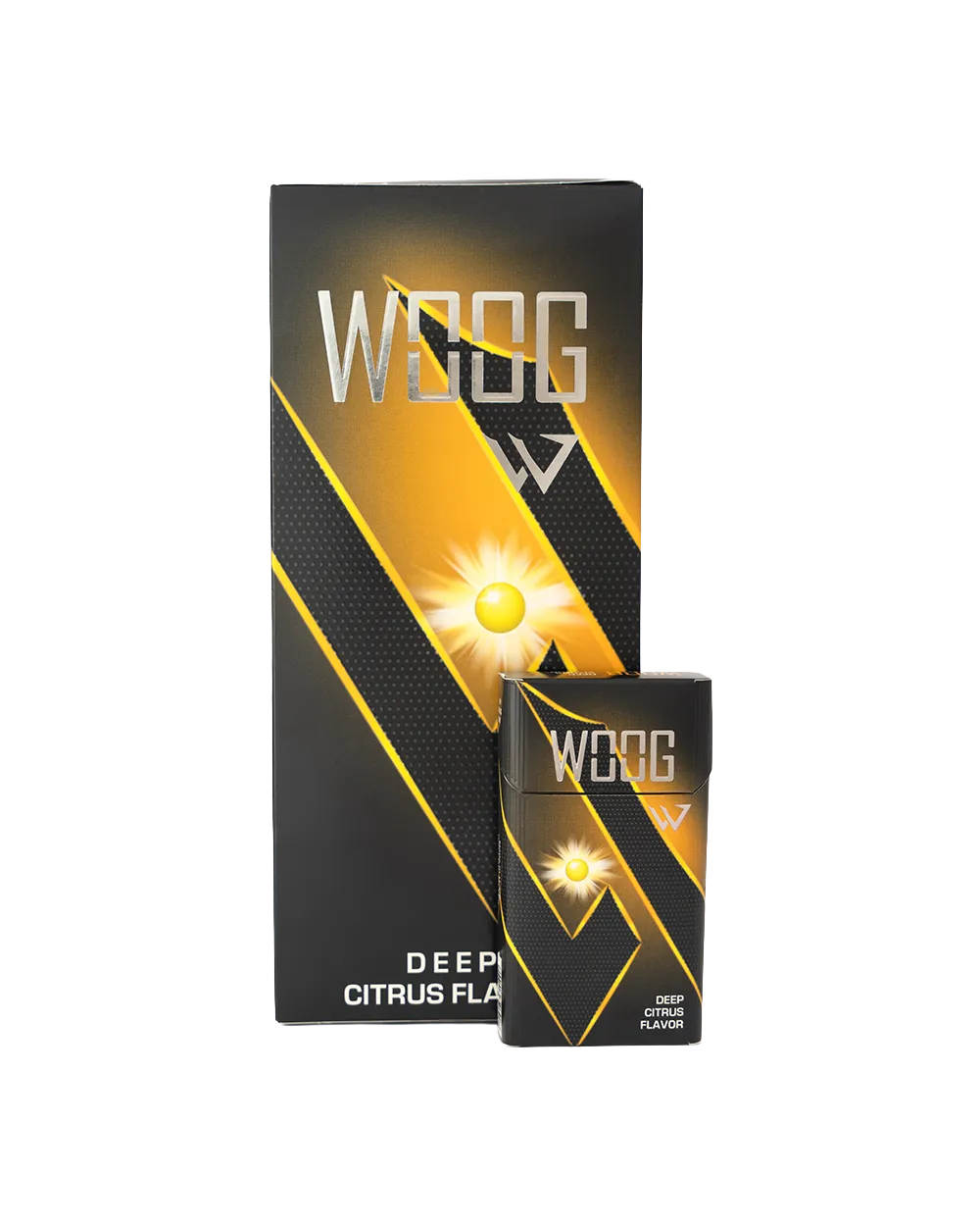 Woog Citrus Mint Orange cigarette pack.