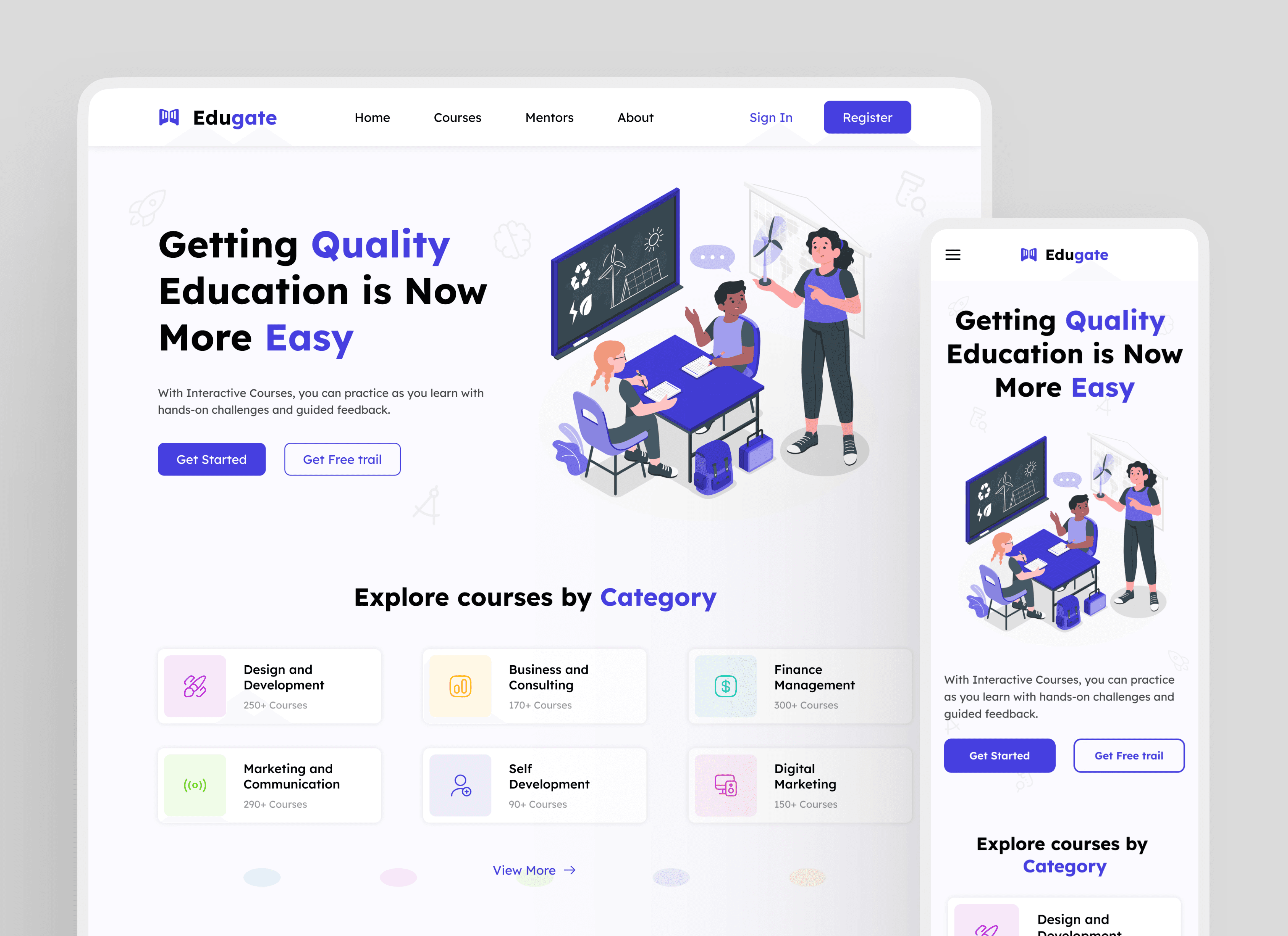 Responsive web and mobile design