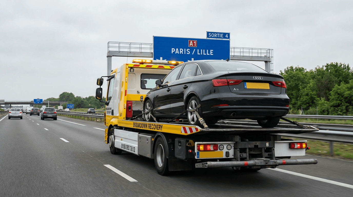 Guide des étapes de sécurité et numéros d'urgence en cas de panne sur autoroute avec SELECT ASSURANCE.
