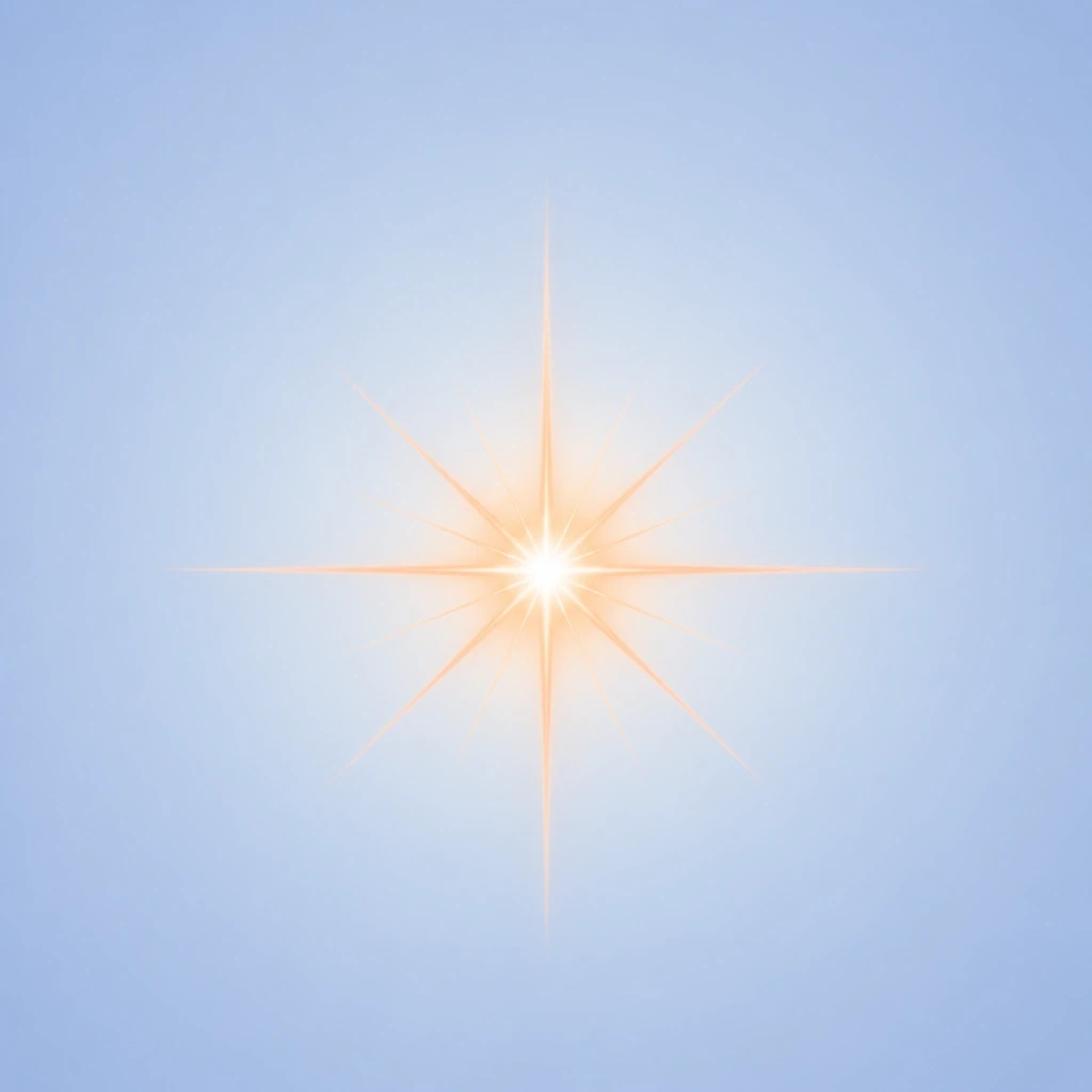 Abstract minimalist spark representing a neural connection and habit formation