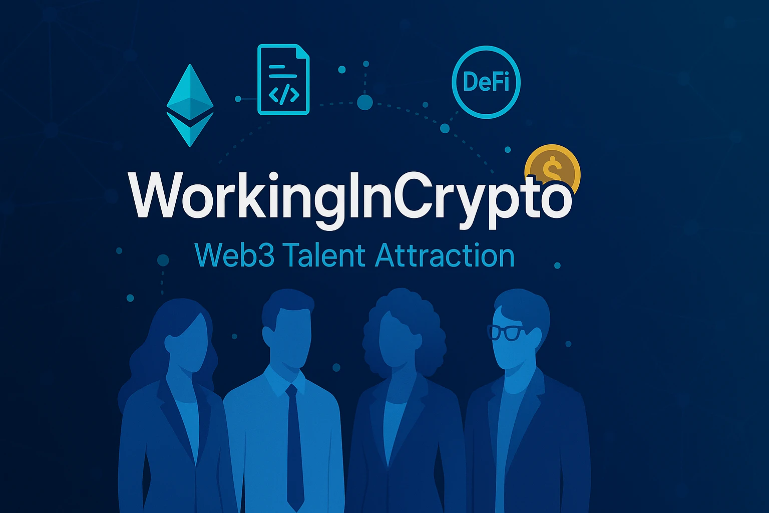 A group of entrepreneurs rushing to hire the best team