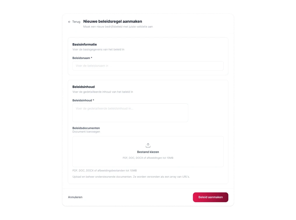 Go Employee Policy Management