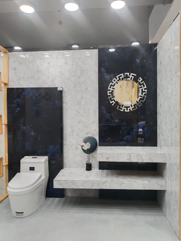 Designer Bathroom Tile Pattern – Wall Cladding Coimbatore