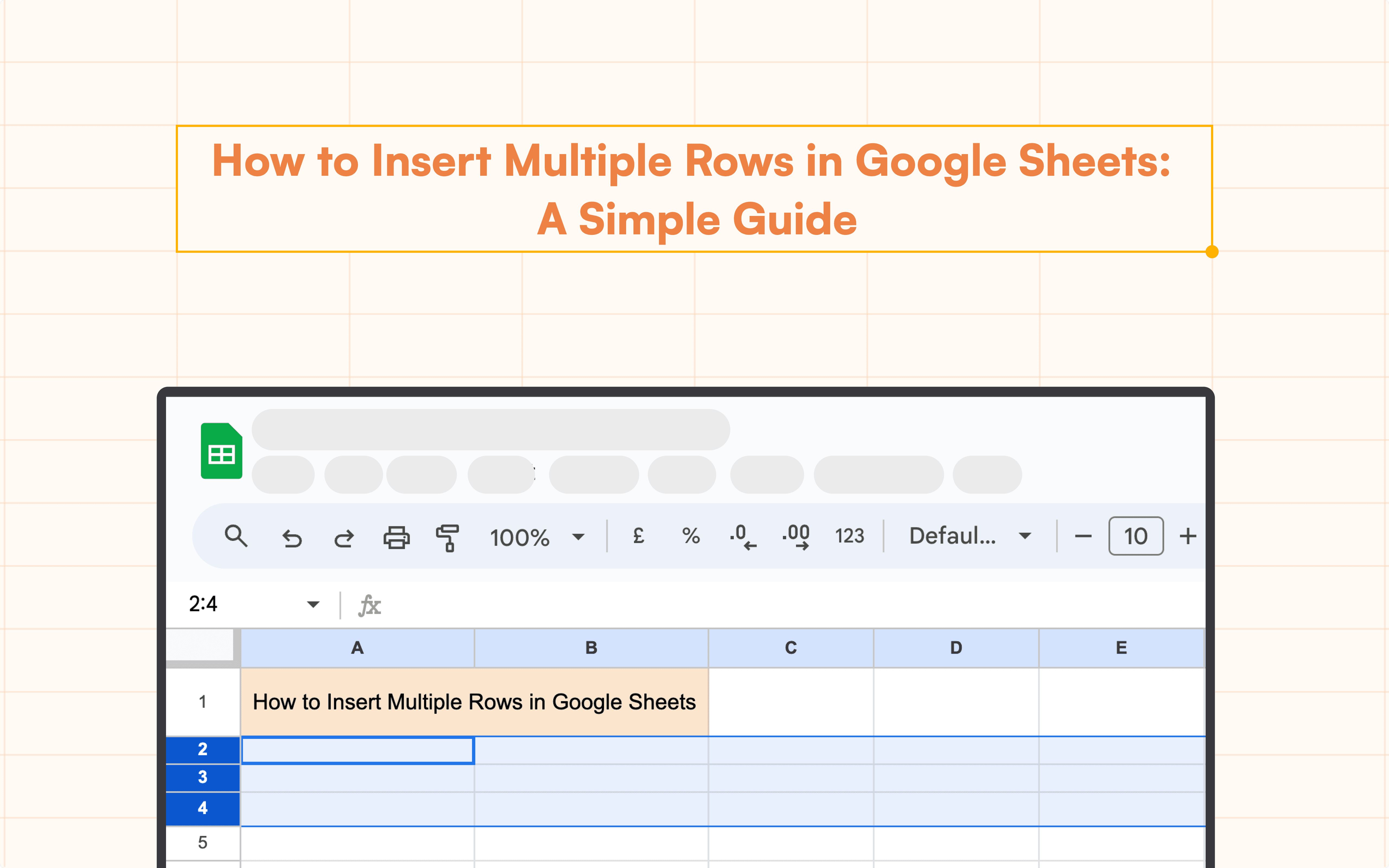 How to Insert Multiple Rows in Google Sheets: A Simple Guide