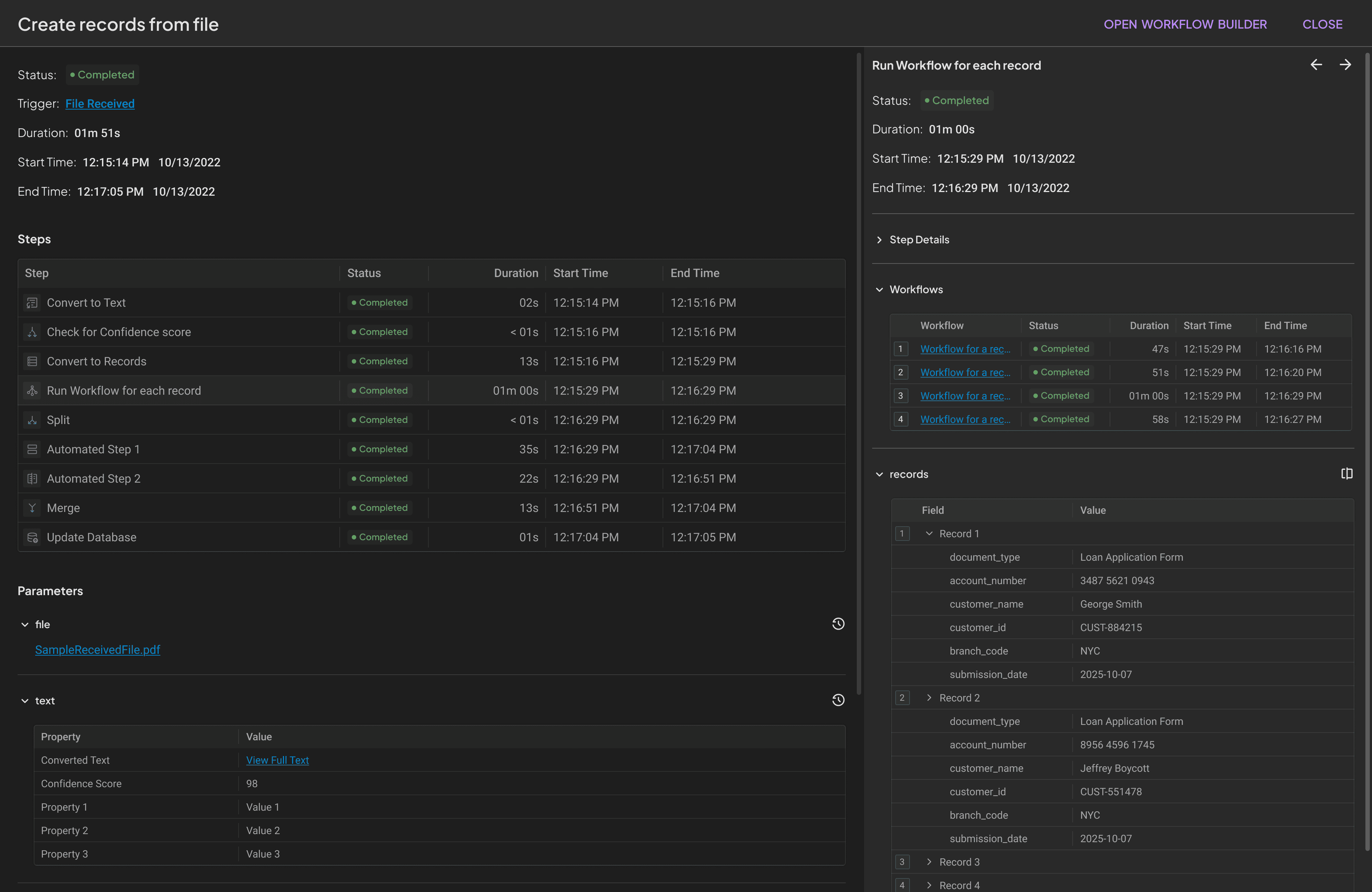 Grid view showing completed step with all sub-tasks done