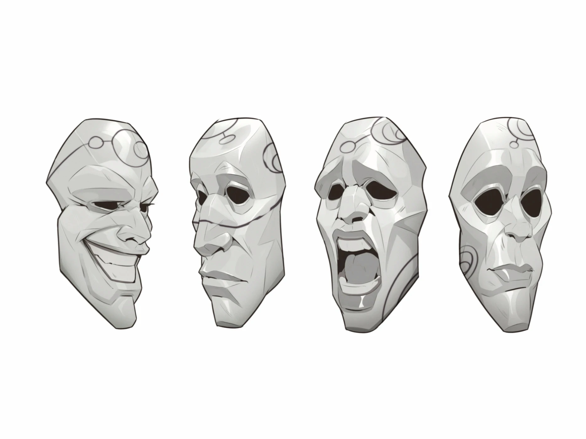 NYX Spy profiles – character concept art by Kuba Fidler