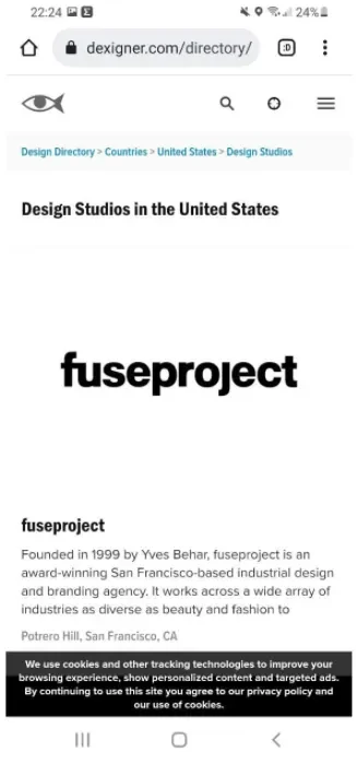 designer example mobile