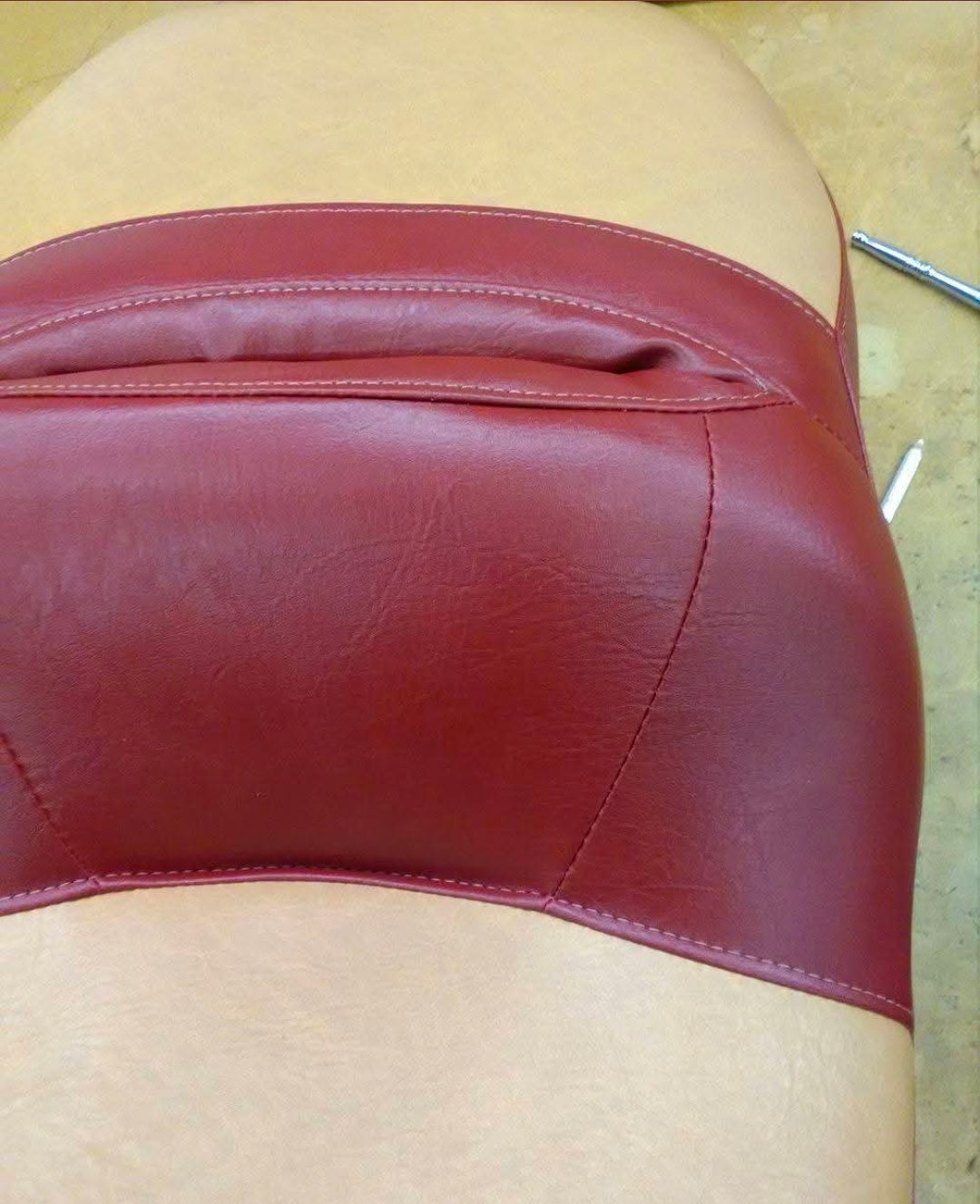 Custom leather seat