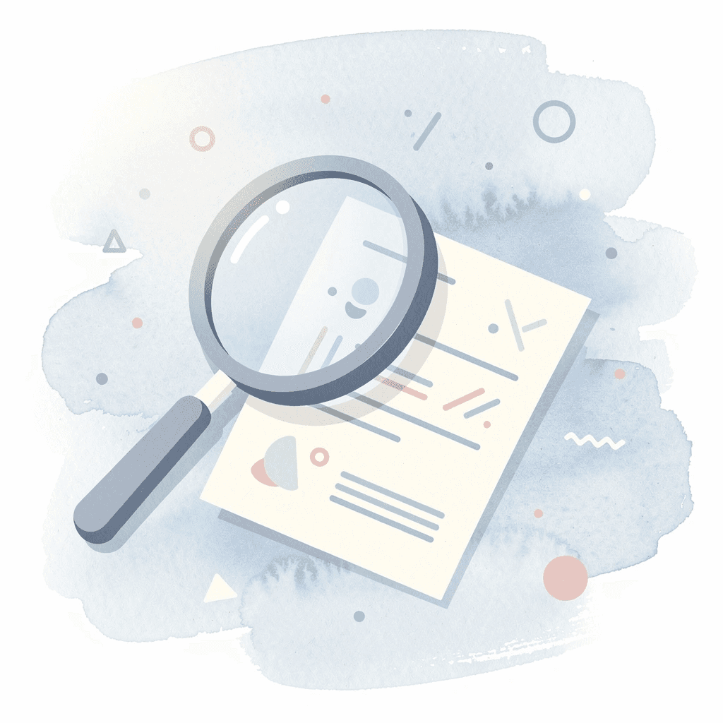 Magnifying glass examining contract fine print