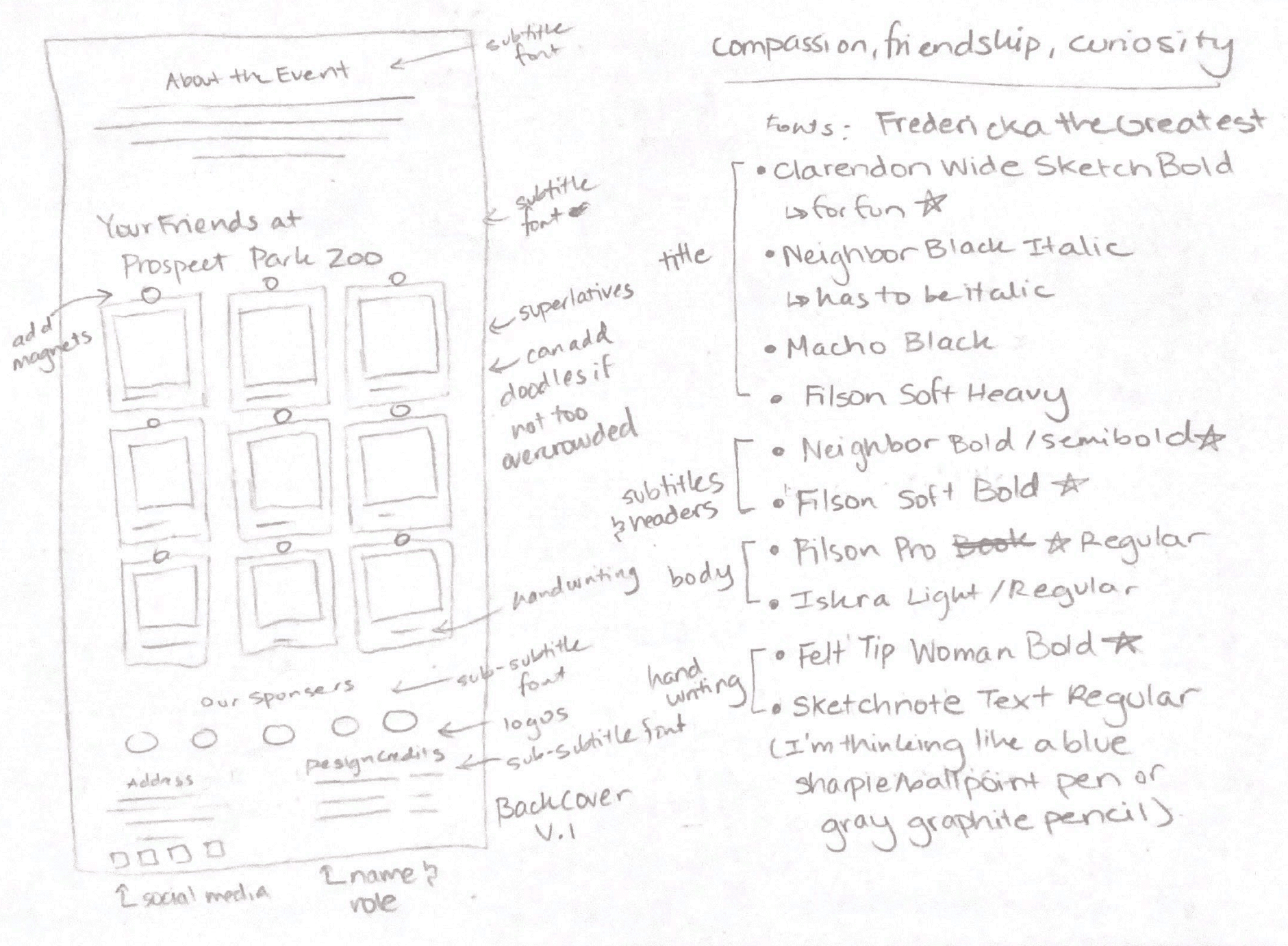 Brochure Sketches