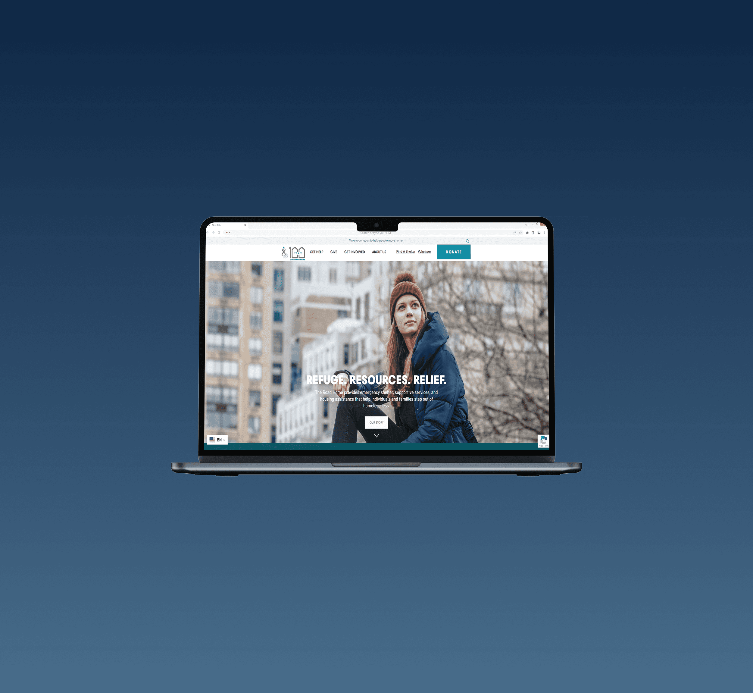 turned off black television