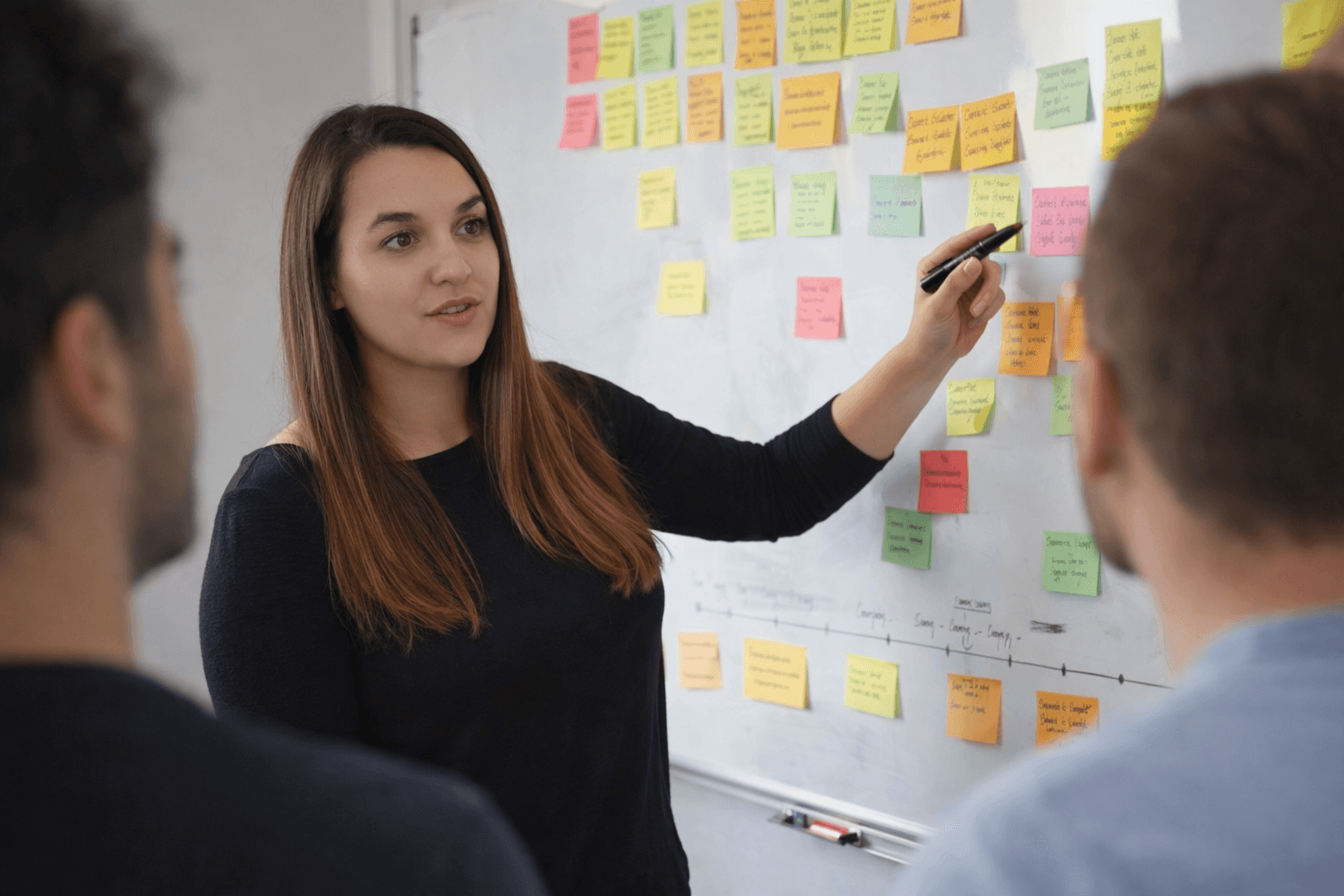 Portrait of portfolio creator – back view