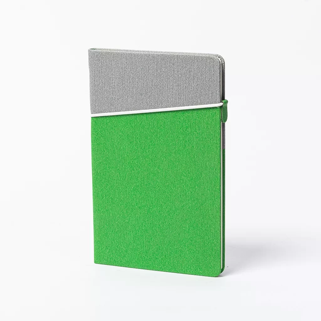 A5 hardcover journal with elastic ribbon custom branded