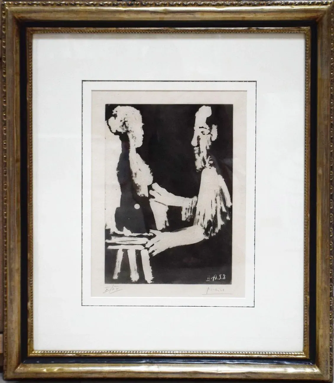 Aquatinta aus „Sable Mouvant“ – Pablo Picasso