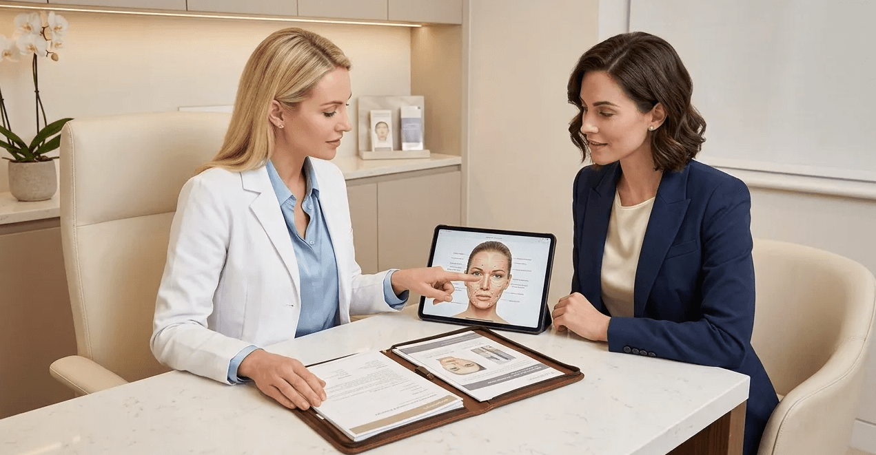 Aesthetic clinic treatment-based injectable product strategy planning