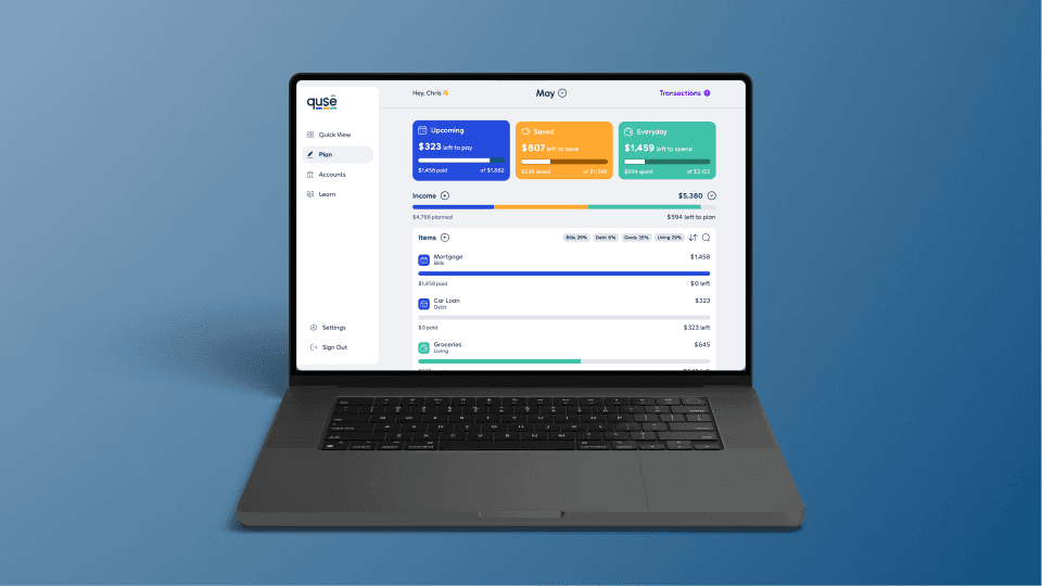 A view of the web plan page.