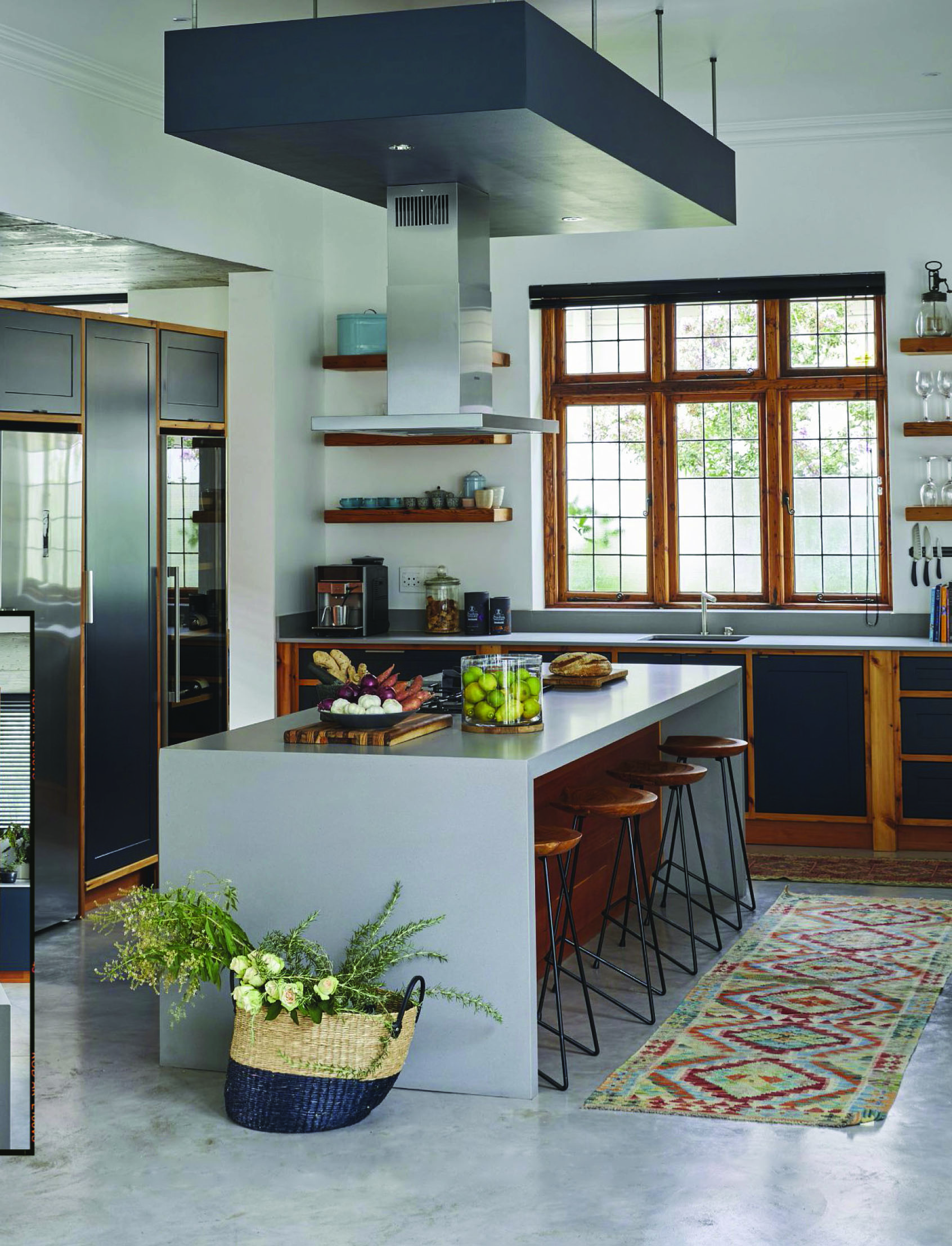 Futuristic white reclining seats with touchscreen control.