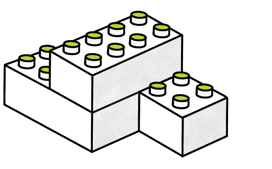 Illustration Lego Bausteine