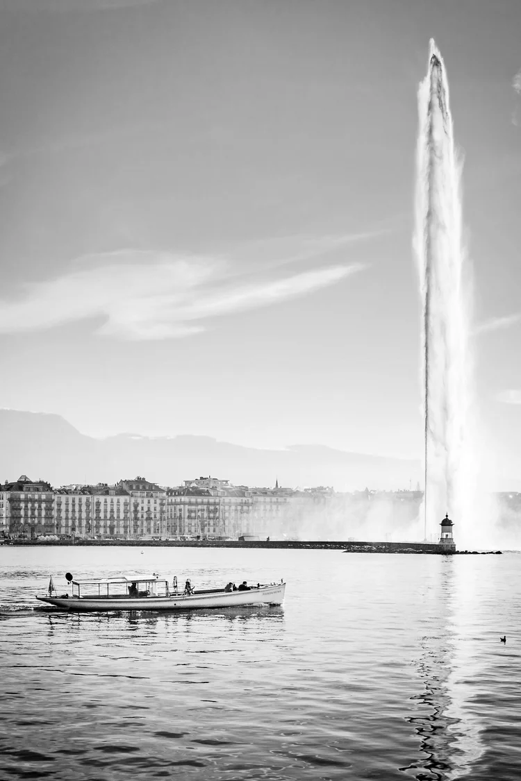 Fountain water in Geneva