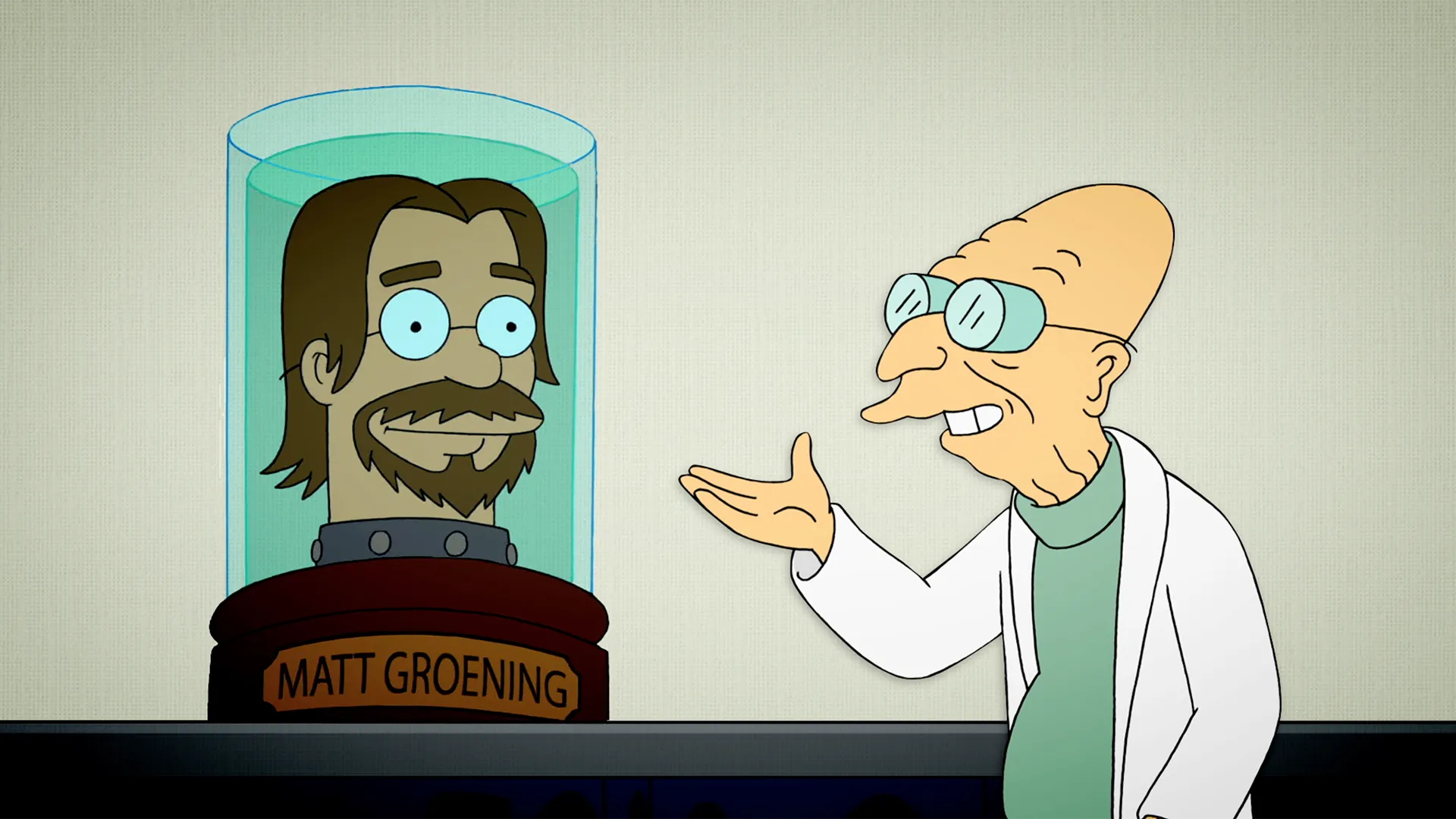 matt groening and professor farnsworth