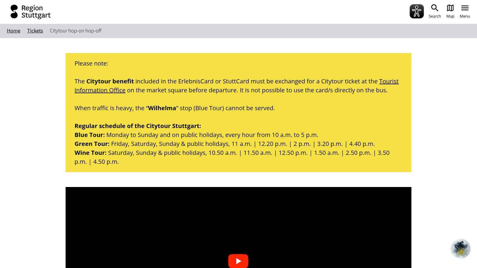 Stuttgart Citytour (hop‑on hop‑off Blue/Green/Wine Tours)