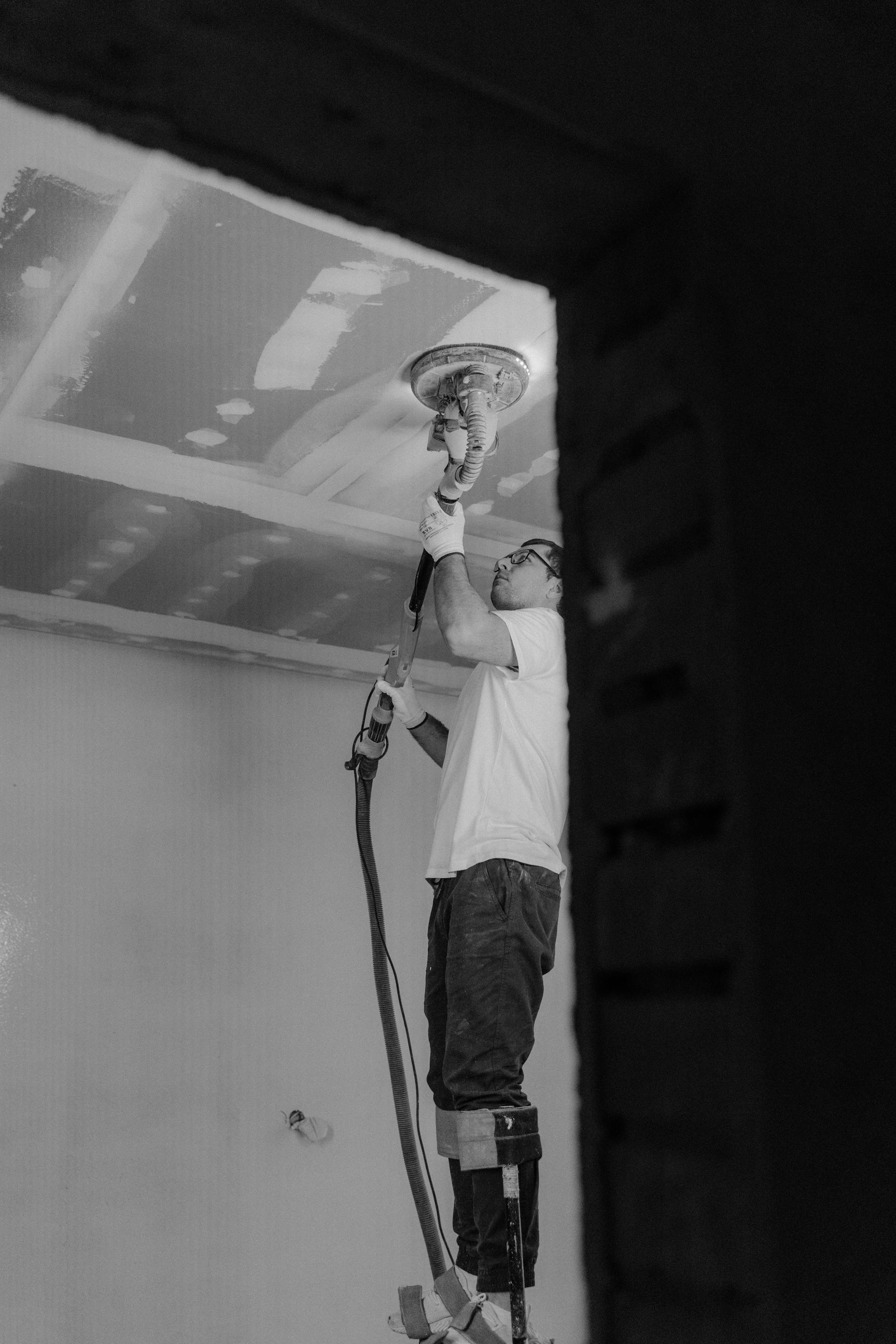 team workspace with people working