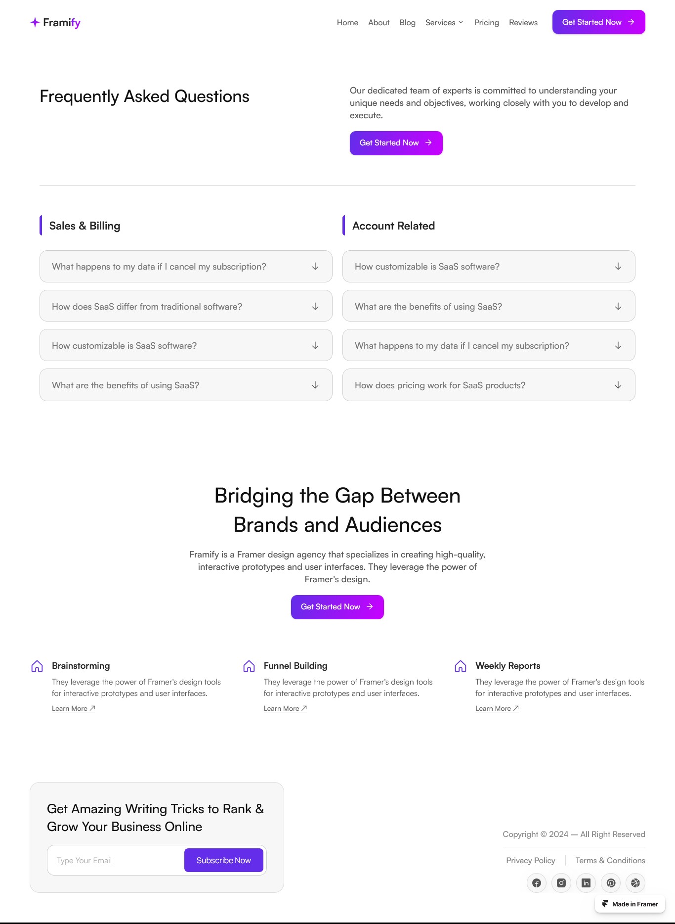 Framer FAQ Page v9