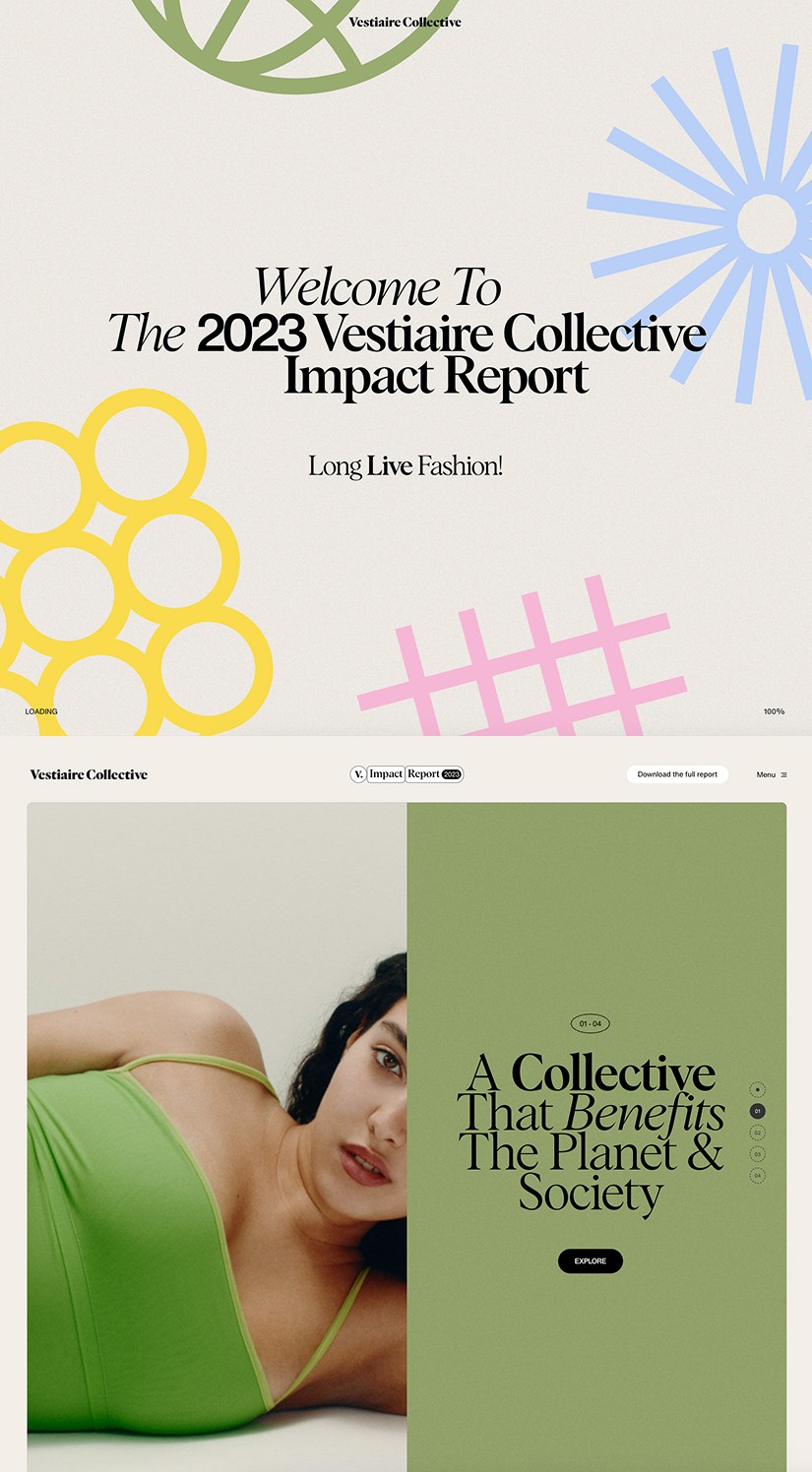 Best portfolio site - vestiairecollective