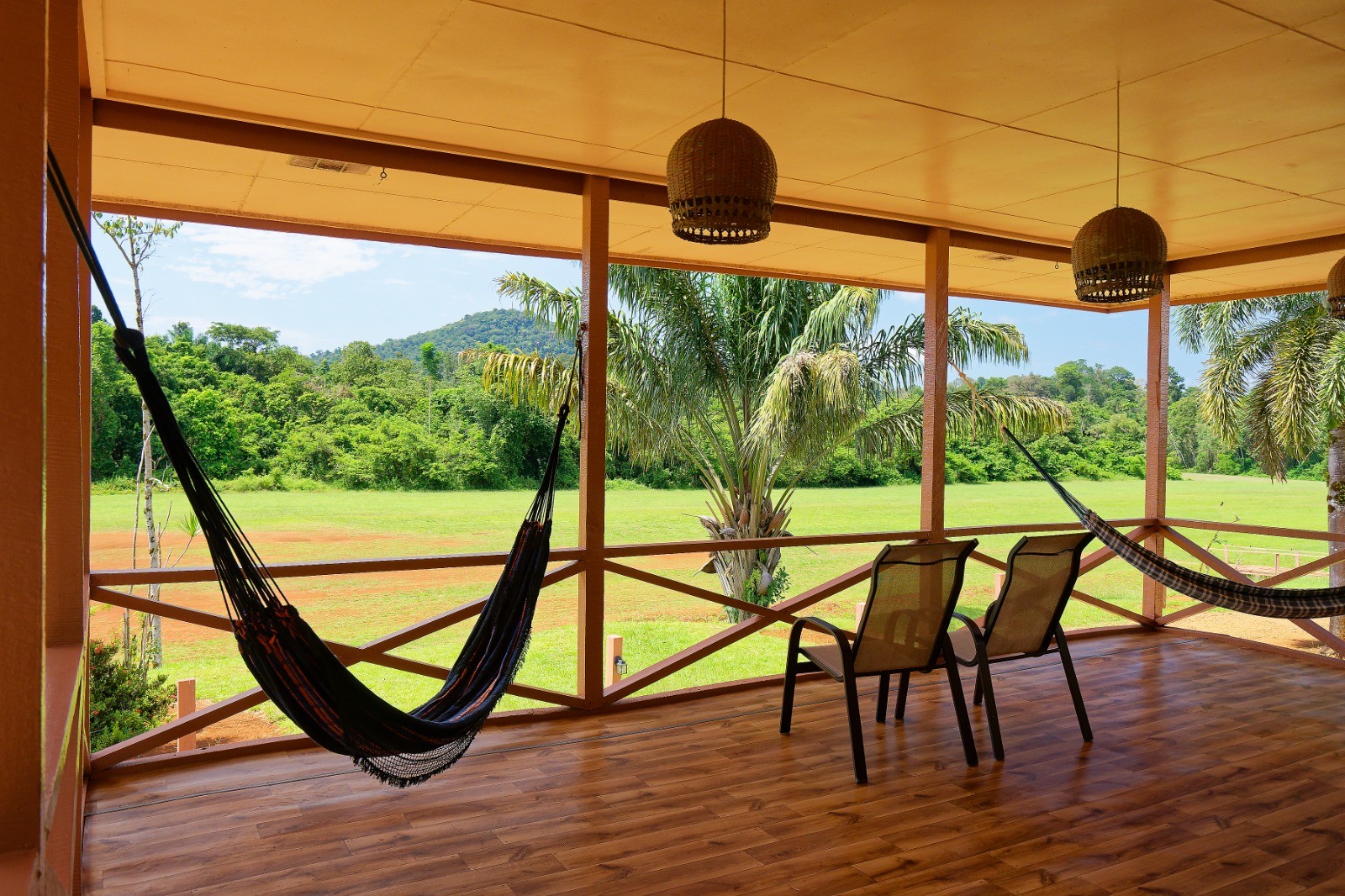 Terras met uitzicht op Amazone