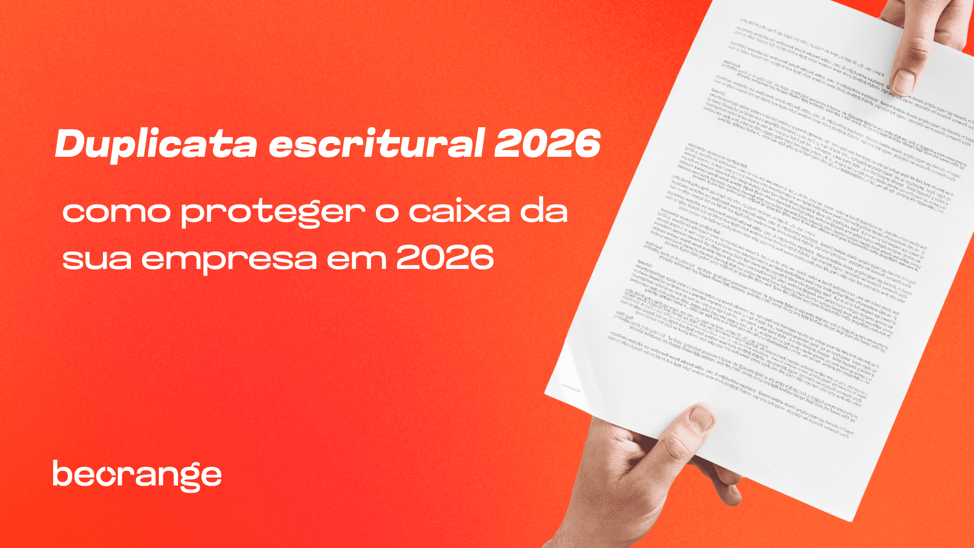 Duplicata Escritual 2026 - Beorange