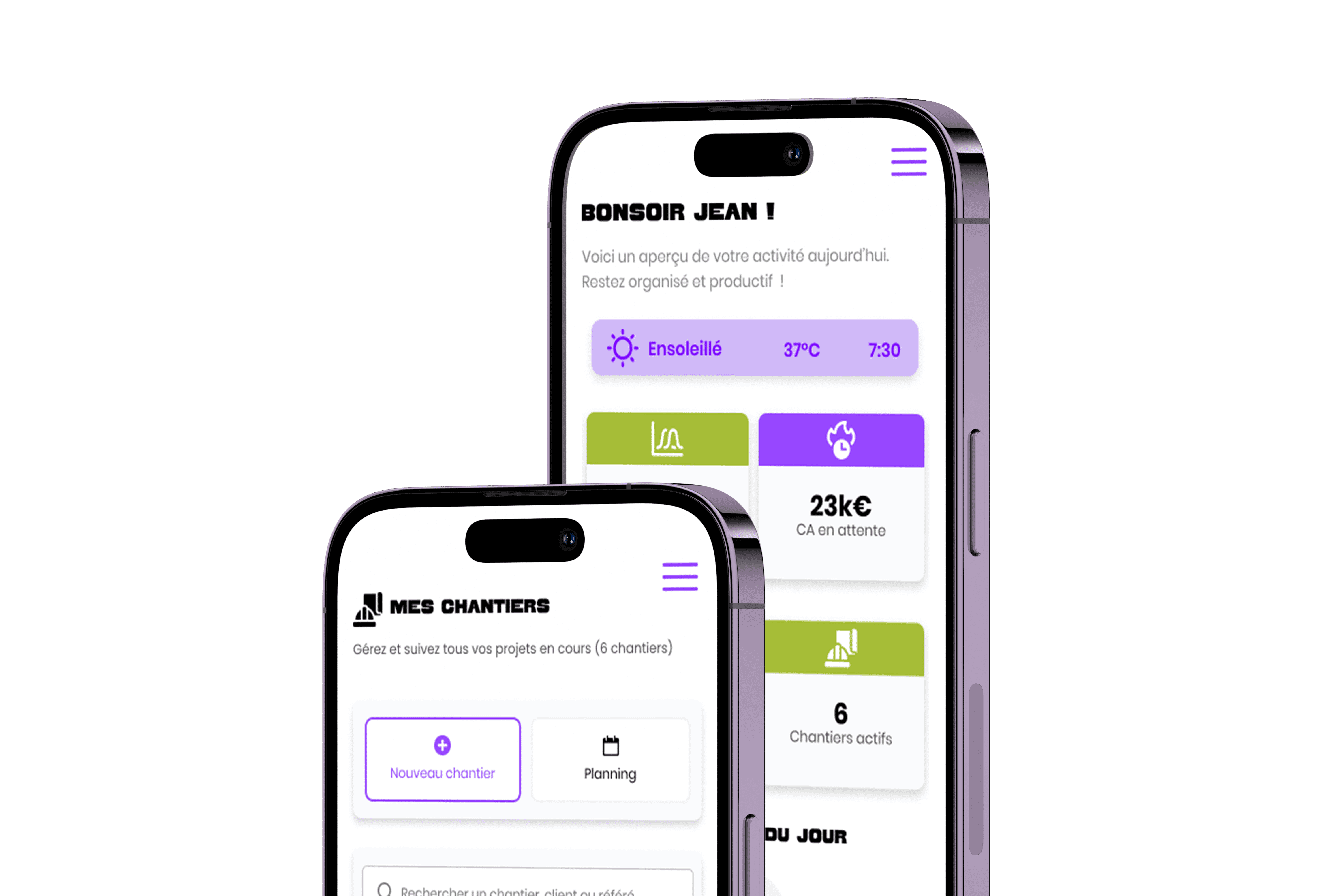 Mockup de l'application Meki