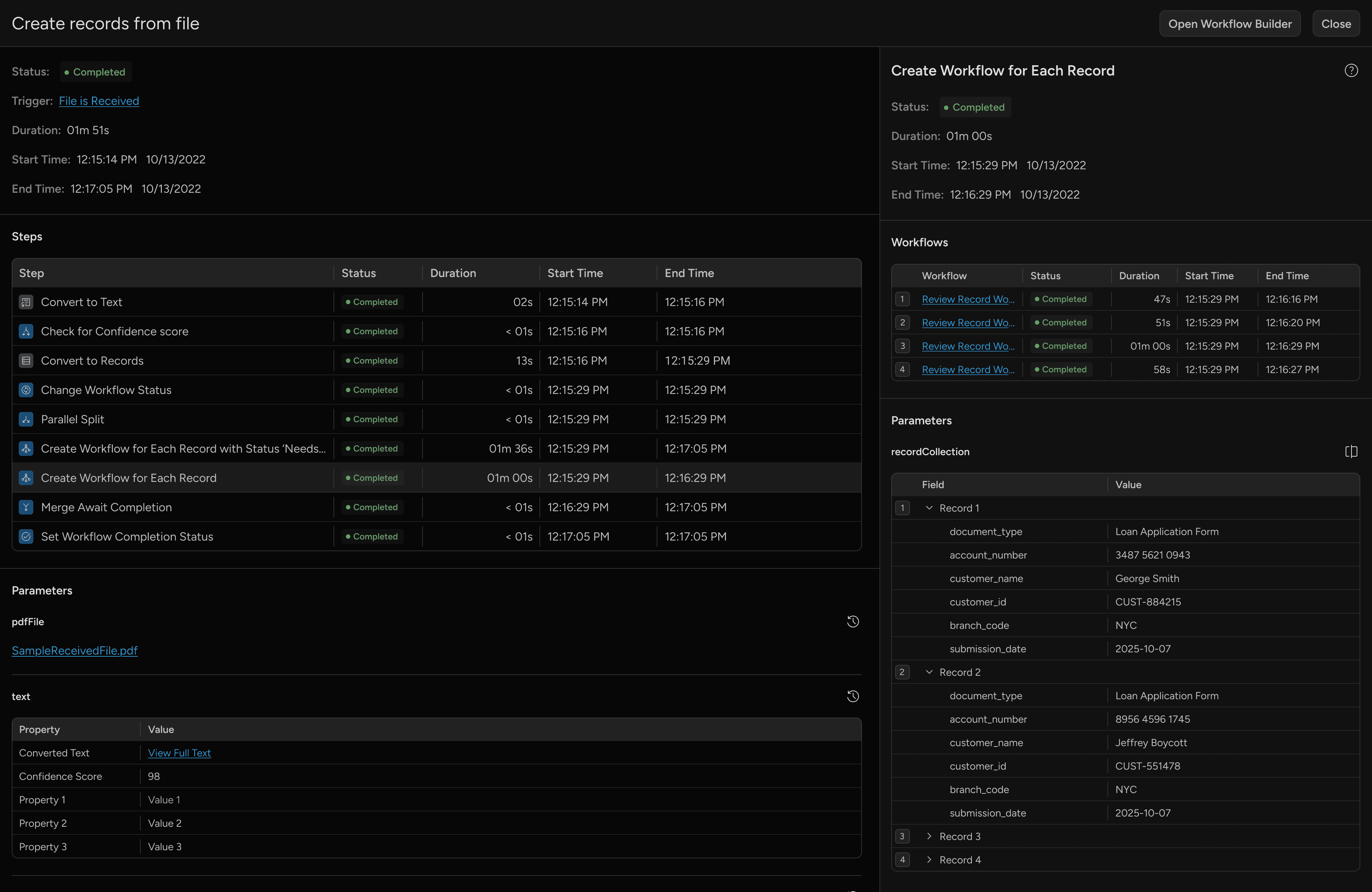 Grid view showing completed step with all sub-tasks done