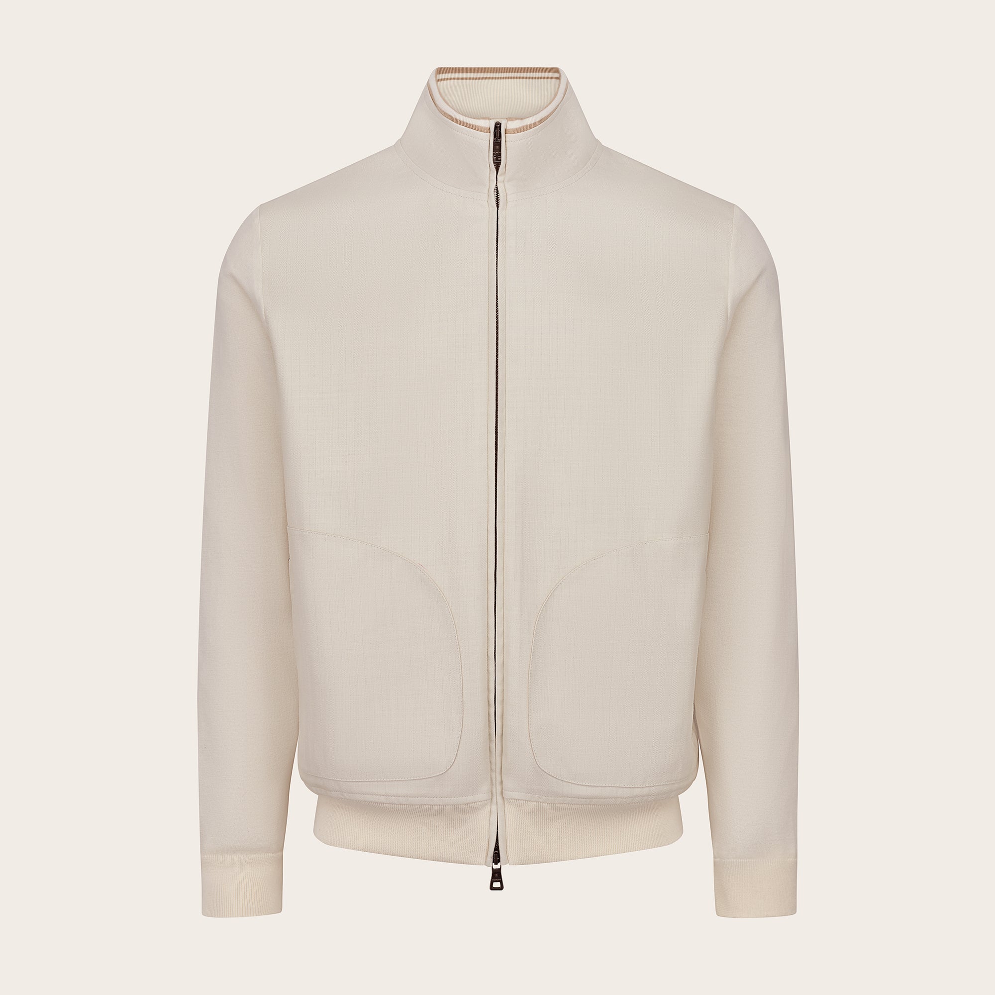 Sea Cashmere Zip Bomber - Adda River