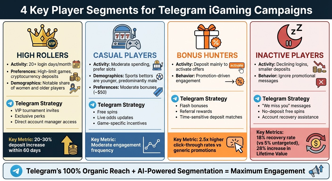 iGaming Player Segments: Key Metrics and Engagement Strategies on Telegram