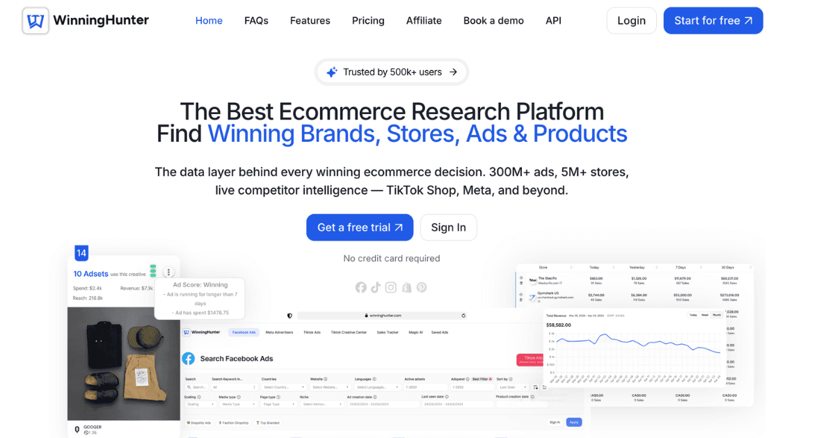 Winninghunter homepage
