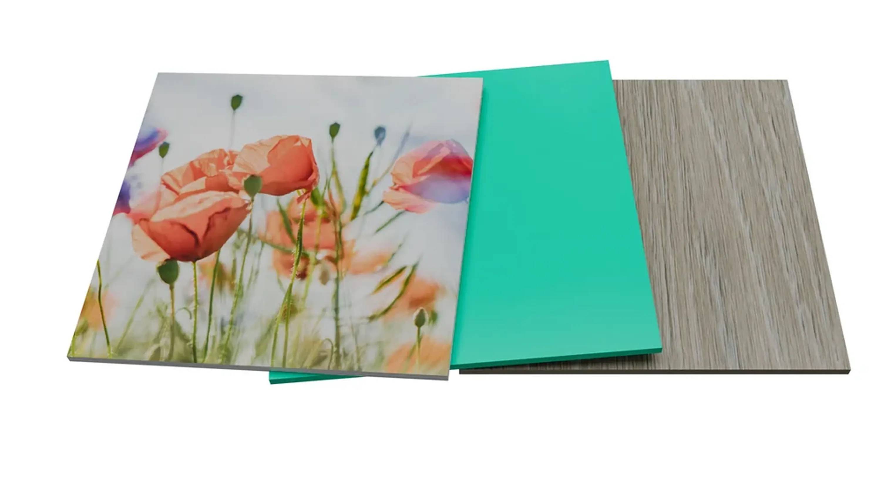 Gallery, caribbean sea and woodgrain finishes