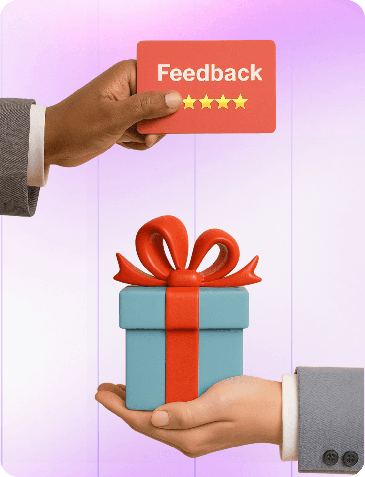 rewarding referrals and gathering feedback in travel loyalty program