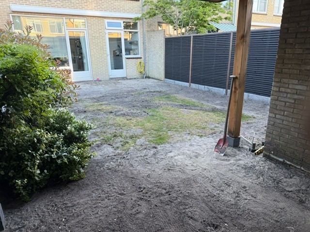 Tuin renovatie schutting after