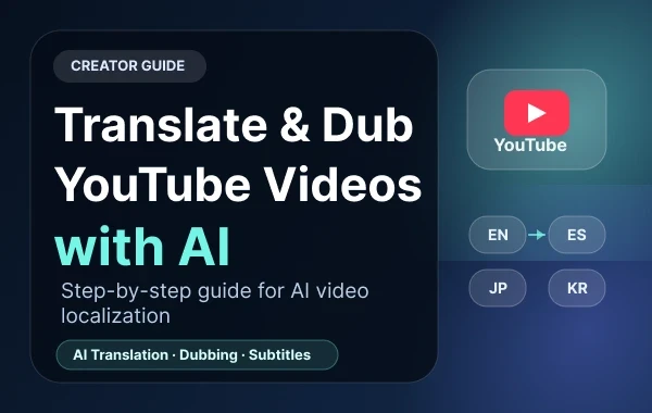 how to translate and dub youtube videos